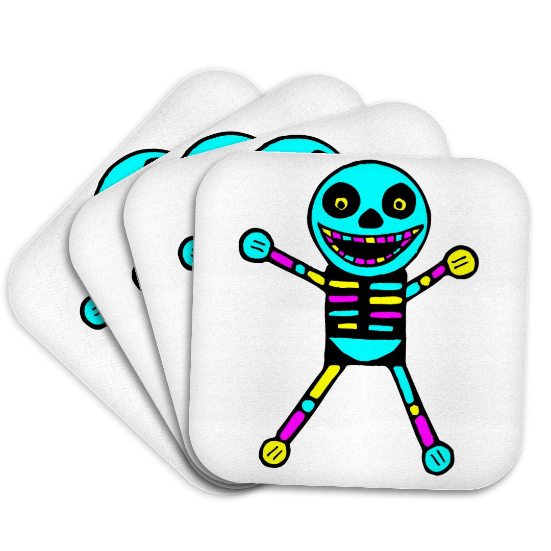 3dRose, Cute CMYK Happy Skeleton Cartoon, Coaster and other Wholesale cmyk for your store trending on Faire.