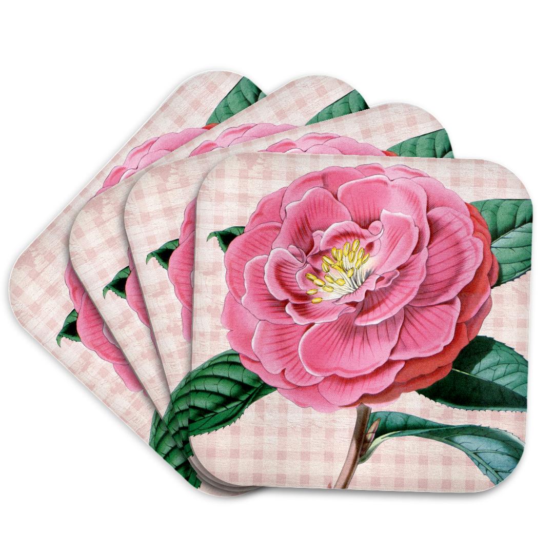 3dRose, Vintage Pink Camelia Flower, Coaster and other Wholesale camelia for your store trending on Faire.