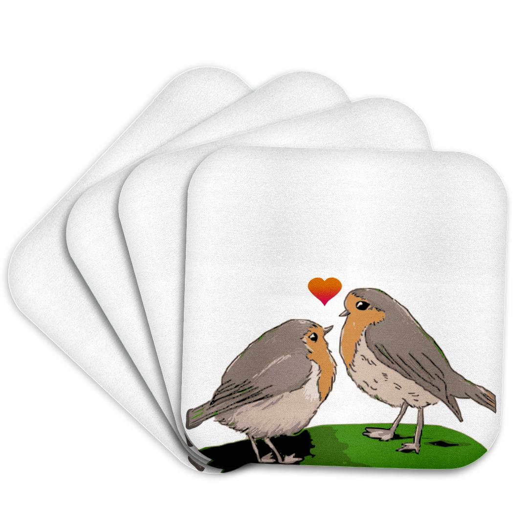 3dRose, Robin red breast bird love - cute romantic birds art - mother and chick mothers day or couple gift, Coaster and other Wholesale love bird for your store trending on Faire.