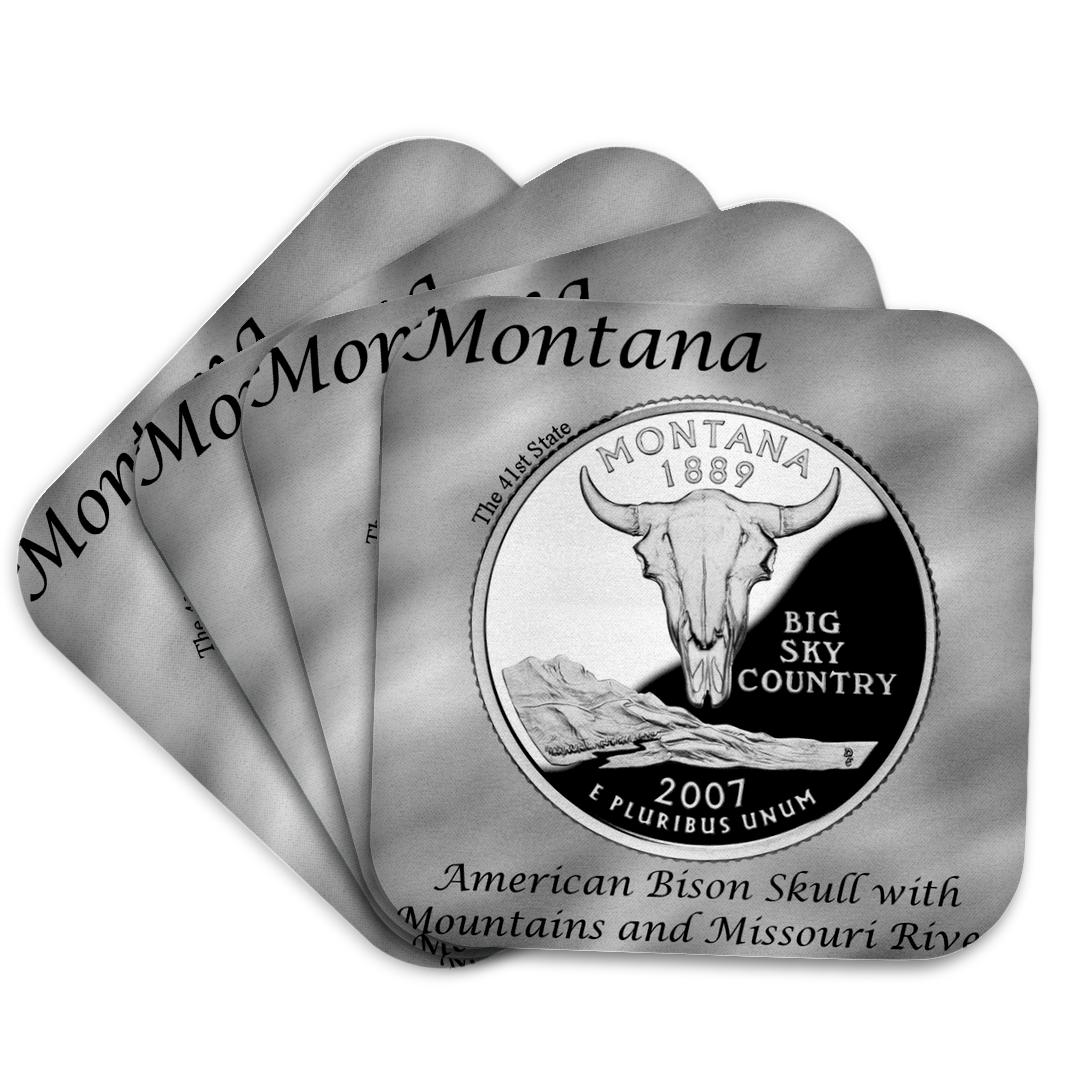 3dRose, State Quarter Montana, Coaster and other Wholesale montana coaster for your store trending on Faire.
