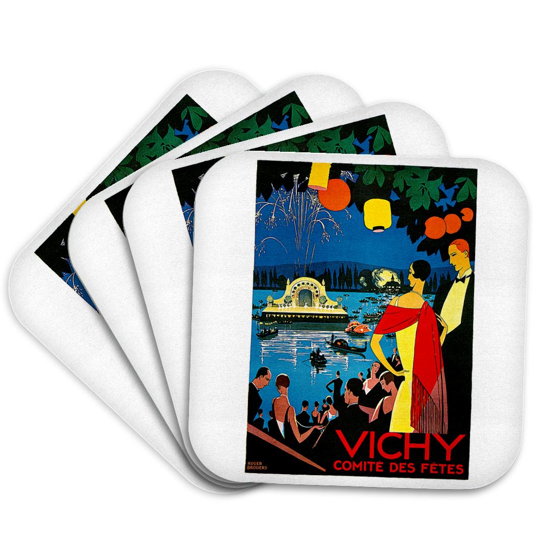 3dRose, Affiche de voyage vintage « Vichy Comité des Fêtes » Théâtre français, sous-verre et autres tendances Fete en vente B2B pour votre magasin sur Faire.