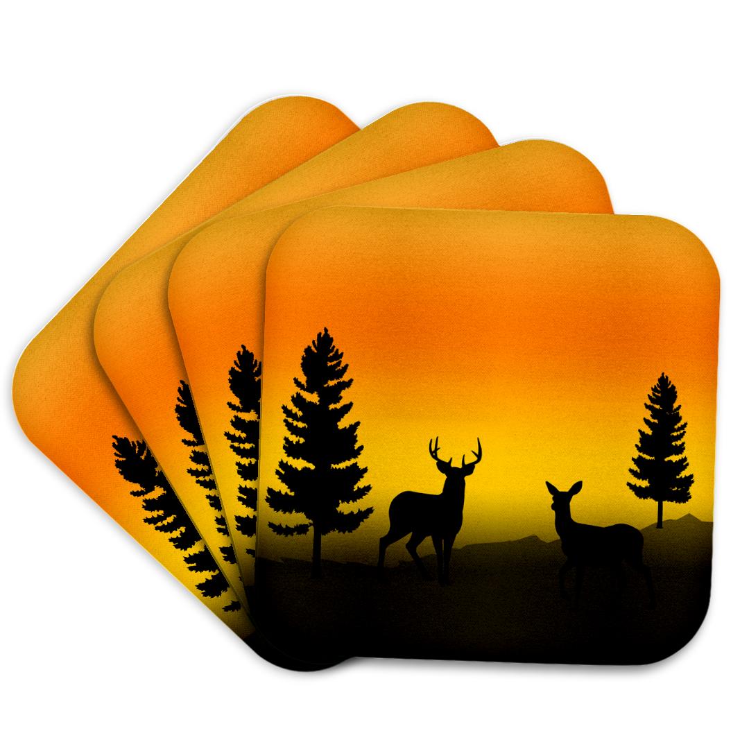 3dRose, Deer - Doe and Buck at Sunrise, Coaster and other Wholesale doe a dear for your store trending on Faire.