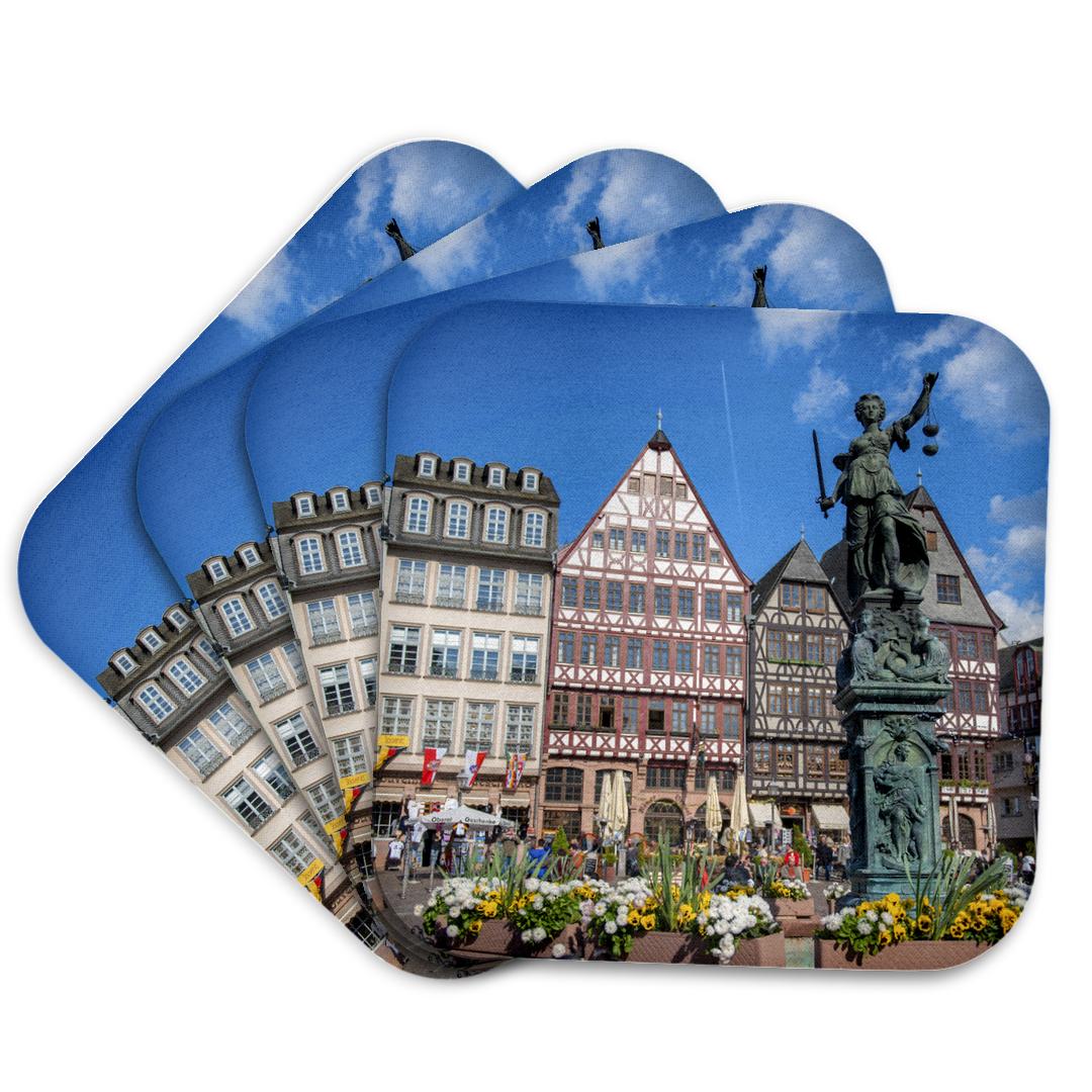 3dRose, Germany, Frankfurt, Weihnachtsmarkt, fountain - EU10 JEN0231 - Jim Engelbrecht, Coaster and other Wholesale weihnachtskarte for your store trending on Faire.
