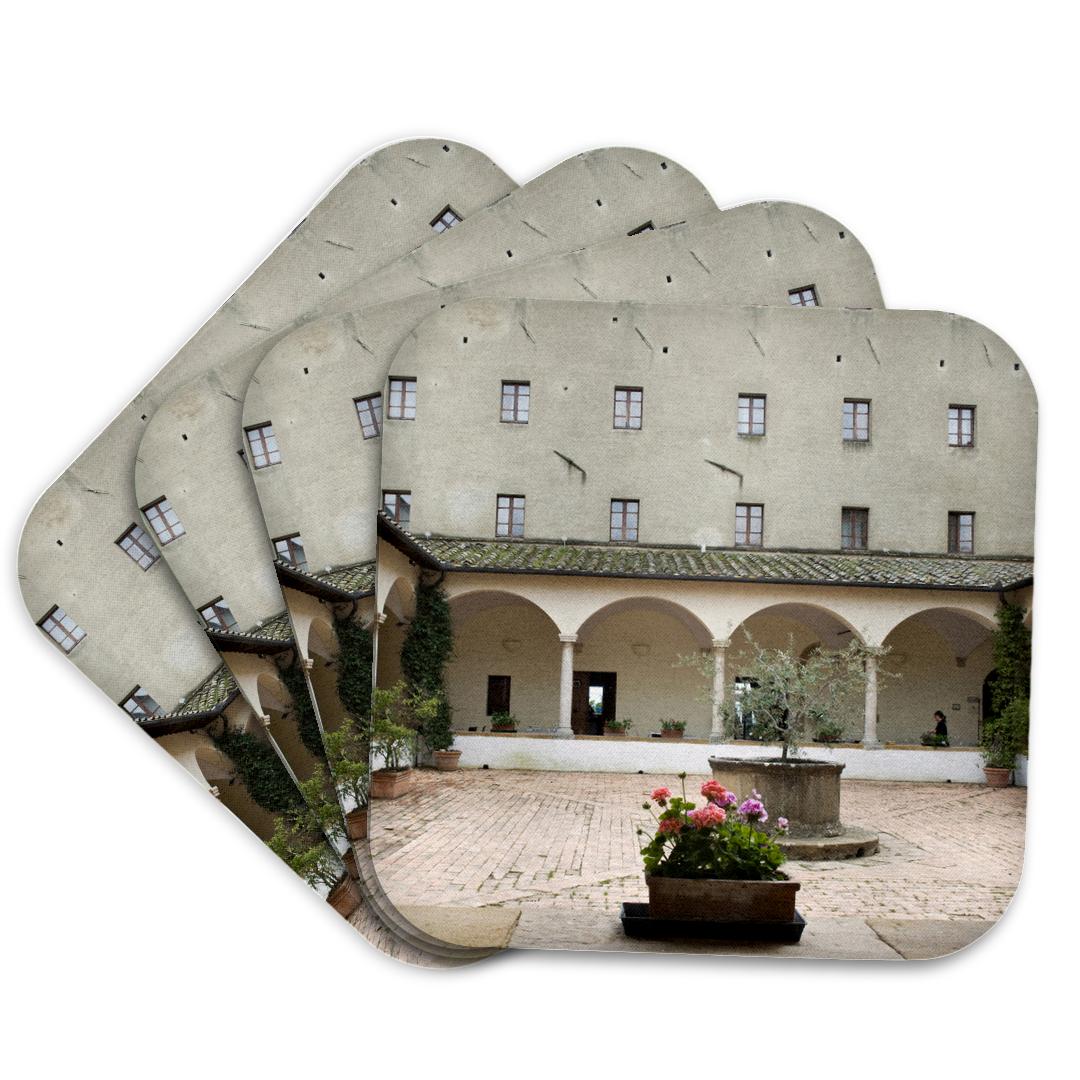 3dRose, Hotel Relais Il Chiostro Franciscan monastery, Italy - EU16 NTO0690 - Nico Tondini, Coaster and other Wholesale monastery for your store trending on Faire.