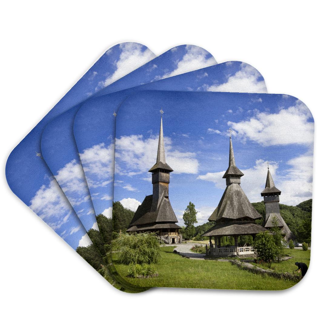 3dRose, Barsana monastery, 20th century, Romania - EU24 MZW0207 - Martin Zwick, Coaster and other Wholesale monastery for your store trending on Faire.
