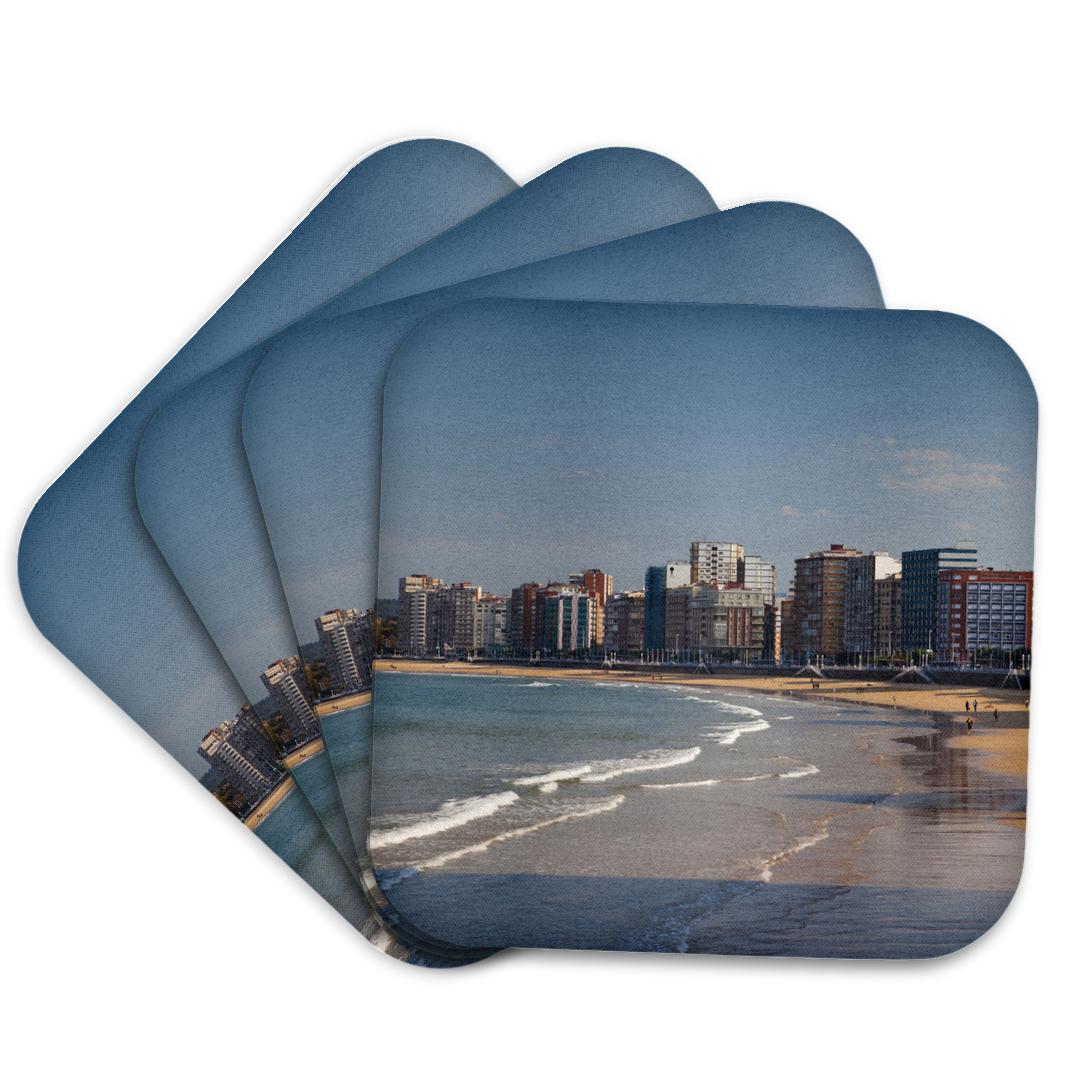 Spain, Gijon, Playa de San Lorenzo beach - EU27 WBI1161 - Walter Coaster and other Wholesale san lorenzo for your store trending on Faire.