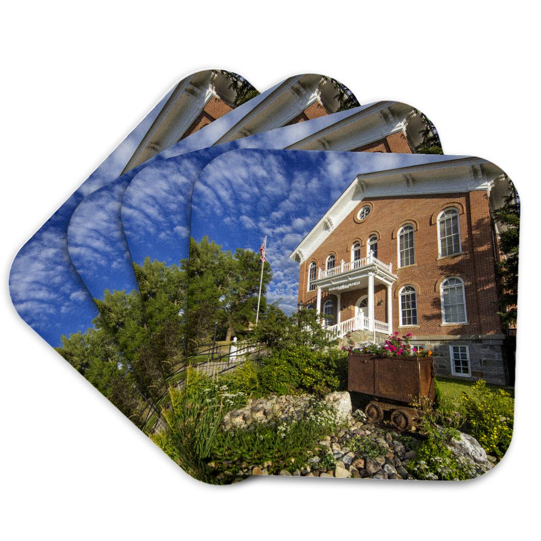 3dRose, Madison County Courthouse, Virginia City, Montana USA - US27 CHA2867 - Chuck Haney, Coaster and other Wholesale city courthouse for your store trending on Faire.