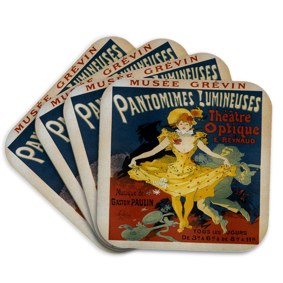3dRose, Vintage Musee grevin Theatre Optique French Advertising Poster, Coaster and other Wholesale musee for your store trending on Faire.