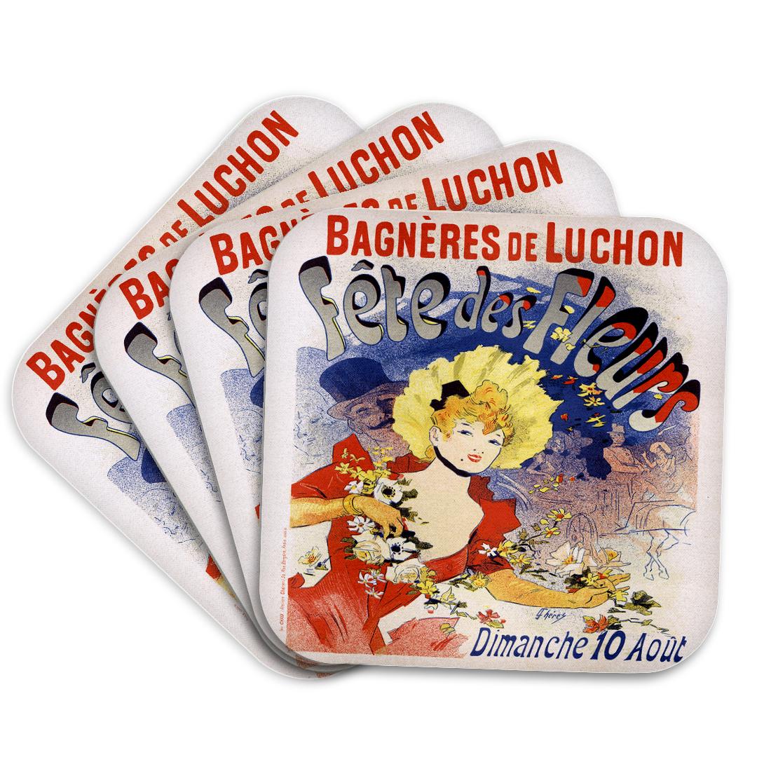 3dRose, Vintage Bagnères-de-Luchon Fête des Fleurs Affiche publicitaire française, sous-verre et autres tendances Fete en vente B2B pour votre magasin sur Faire.