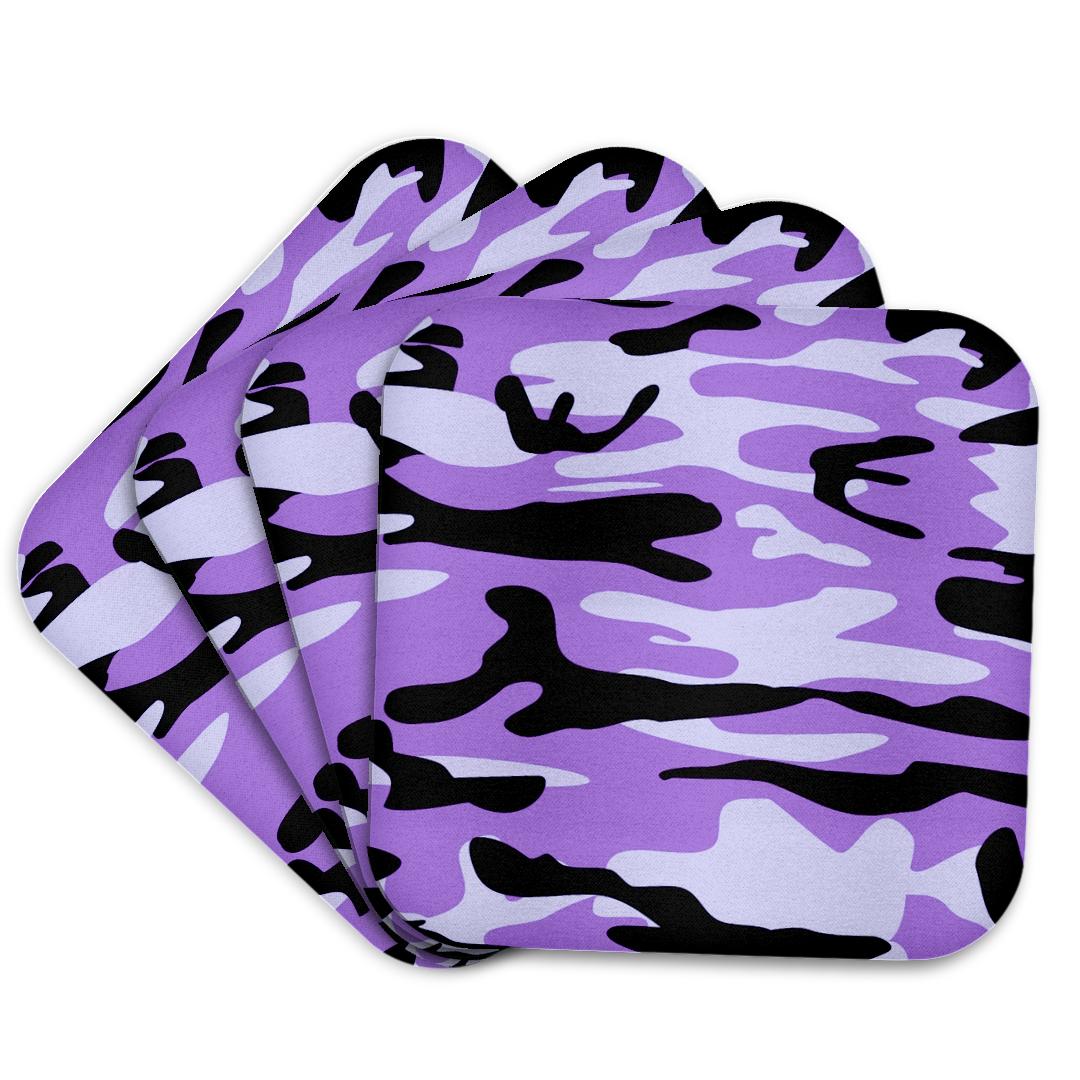 3dRose, Purple camo print - girly army uniform camouflage pattern - girls military soldier blend texture, Coaster and other Wholesale army facility for your store trending on Faire.
