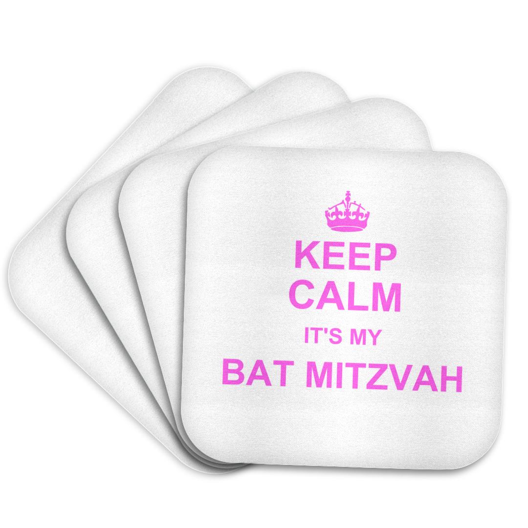 3dRose, Keep Calm its my Bat Mitzvah day - pink - humorous funny reminder to stay calm - Jewish birthday, Coaster and other Wholesale bat mitzvah for your store trending on Faire.