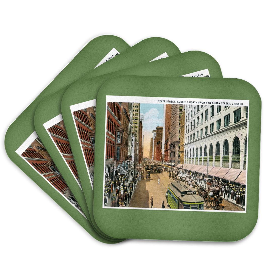 3dRose, State Street from Van Buren Chicago Ill Street Scene Horse and Buggy, Coaster and other Wholesale van buren for your store trending on Faire.