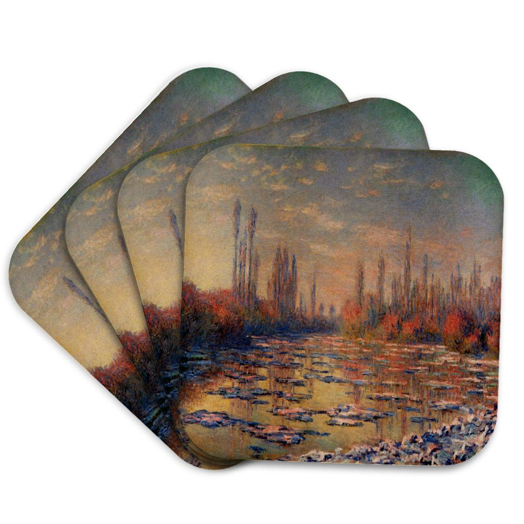 3dRose, Les Glacons, 1880 by Claude Monet Frozen River in Winter, Coaster and other Wholesale glacons for your store trending on Faire.