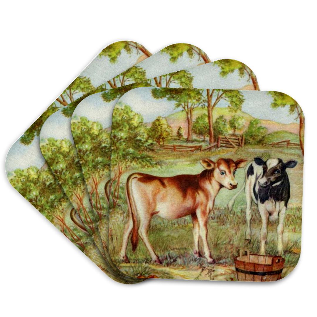 3dRose, Two Calves Cartoon, Coaster and other Wholesale calze for your store trending on Faire.