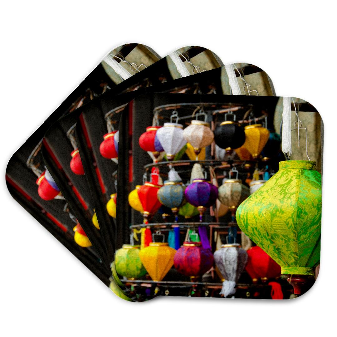 3dRose, Vietnam, Da Nang, Historic village of Hoi An. Chinese style lanterns., Coaster and other Wholesale chinese lantern for your store trending on Faire.