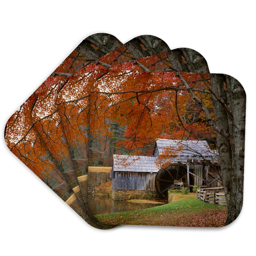 3dRose, USA, Virginia, Blue Ridge Parkway, Autumn at Mabry Mill , Coaster and other Wholesale mabry for your store trending on Faire.