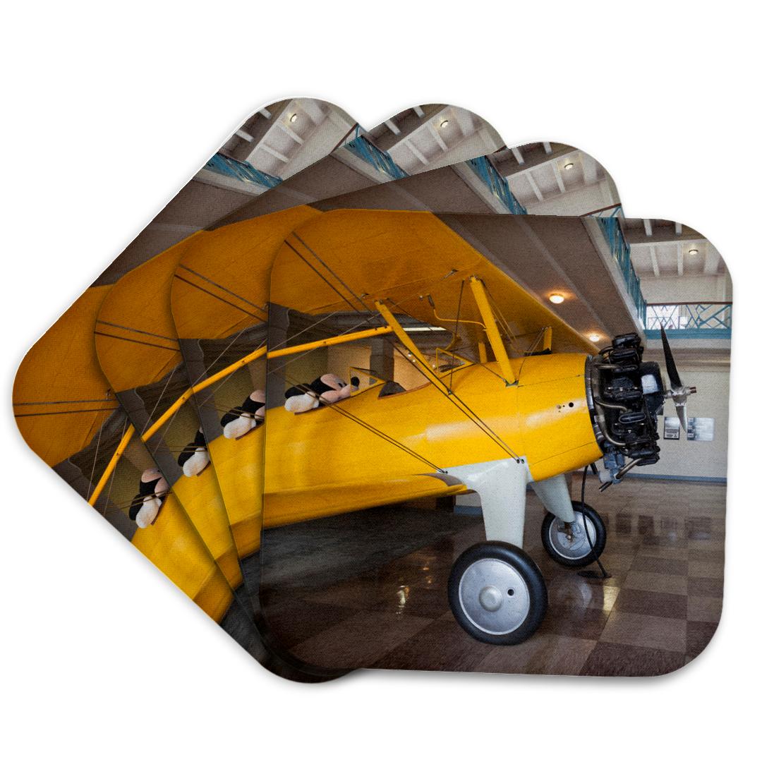 3dRose, USA, Kansas, Wichita, Kansas Aviation Museum, Stearman biplane., Coaster and other Wholesale aviation for your store trending on Faire.