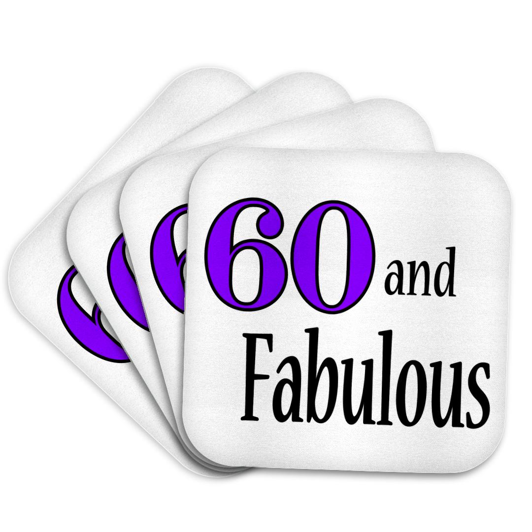 3dRose, 60 and fabulous. Purple., Coaster and other Wholesale fabulous for your store trending on Faire.