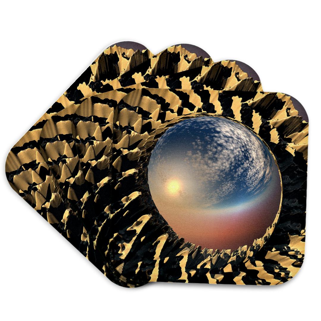 3dRose, Fractal Reflections a fractal imported into three dimensional space with reflections, Coaster and other Wholesale fractal forest for your store trending on Faire.