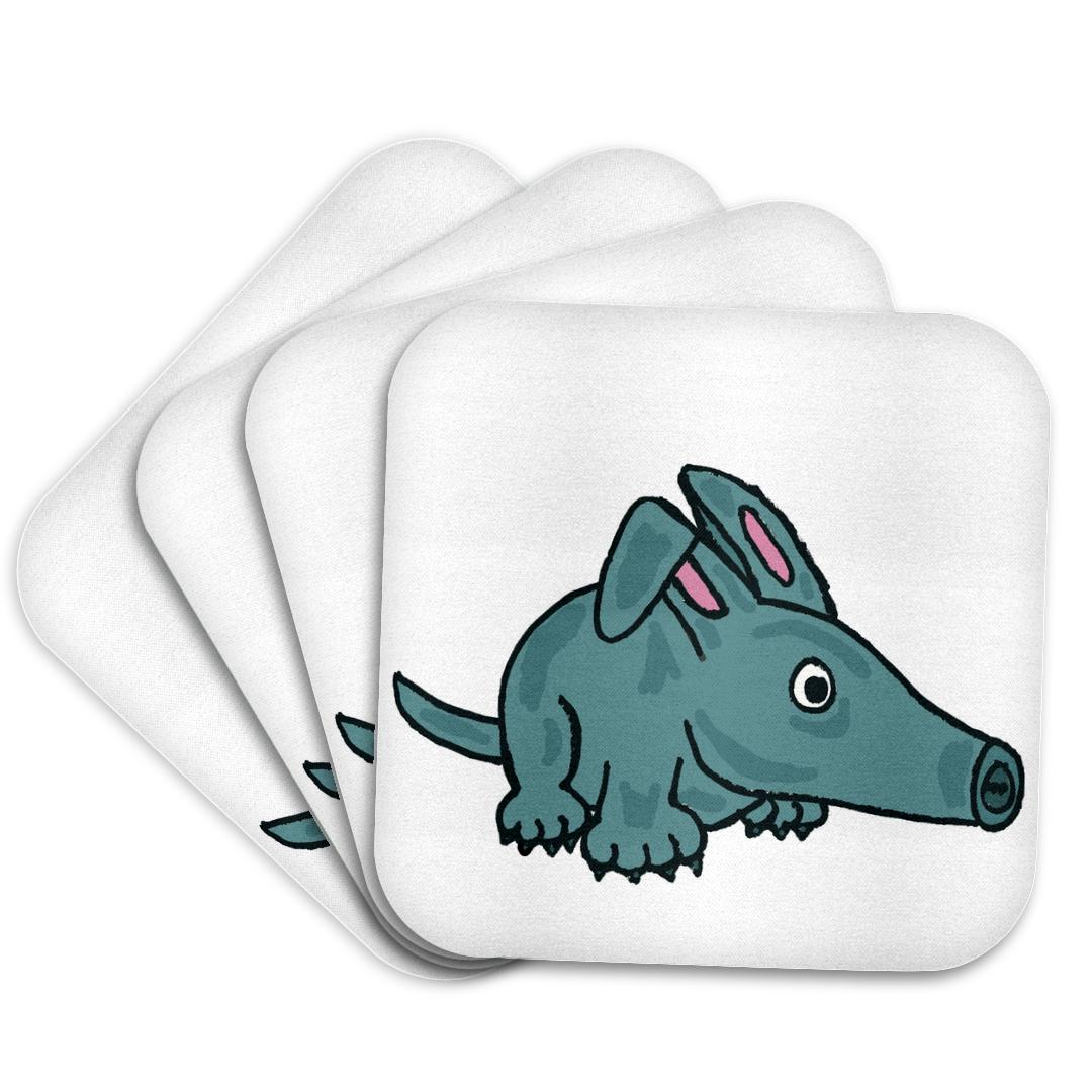 3dRose, Funny Cute Blue Aardvark Cartoon , Coaster and other Wholesale aardvark for your store trending on Faire.