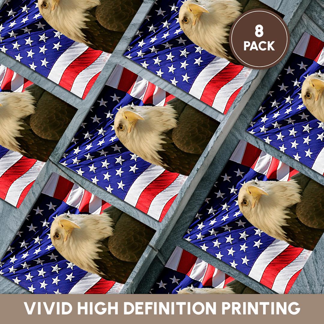 3dRose, Bald Eagle and American Flag, Coaster - Picture 34 of 35
