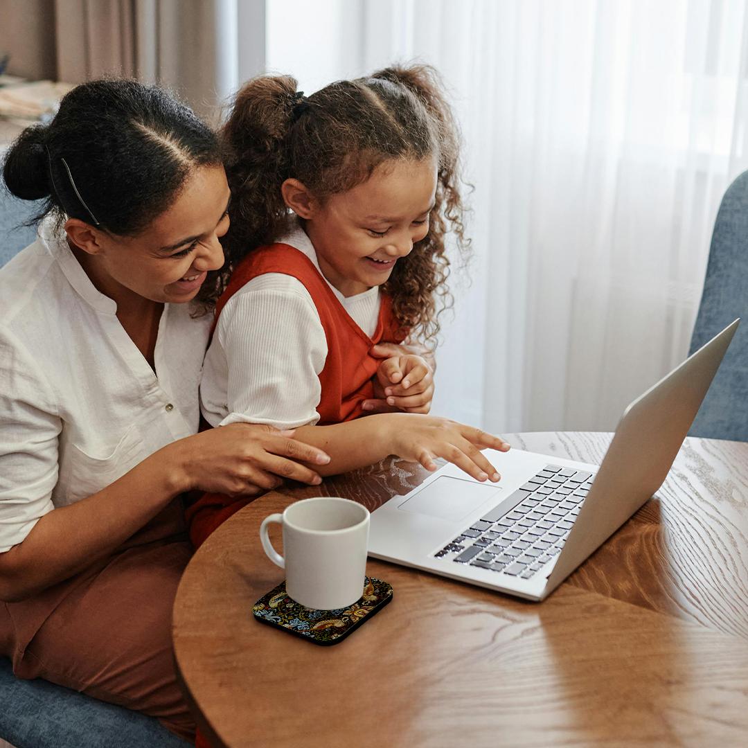 3dRose, William Morris Strawberry Thief Pattern, Coaster - Picture 16 of 35