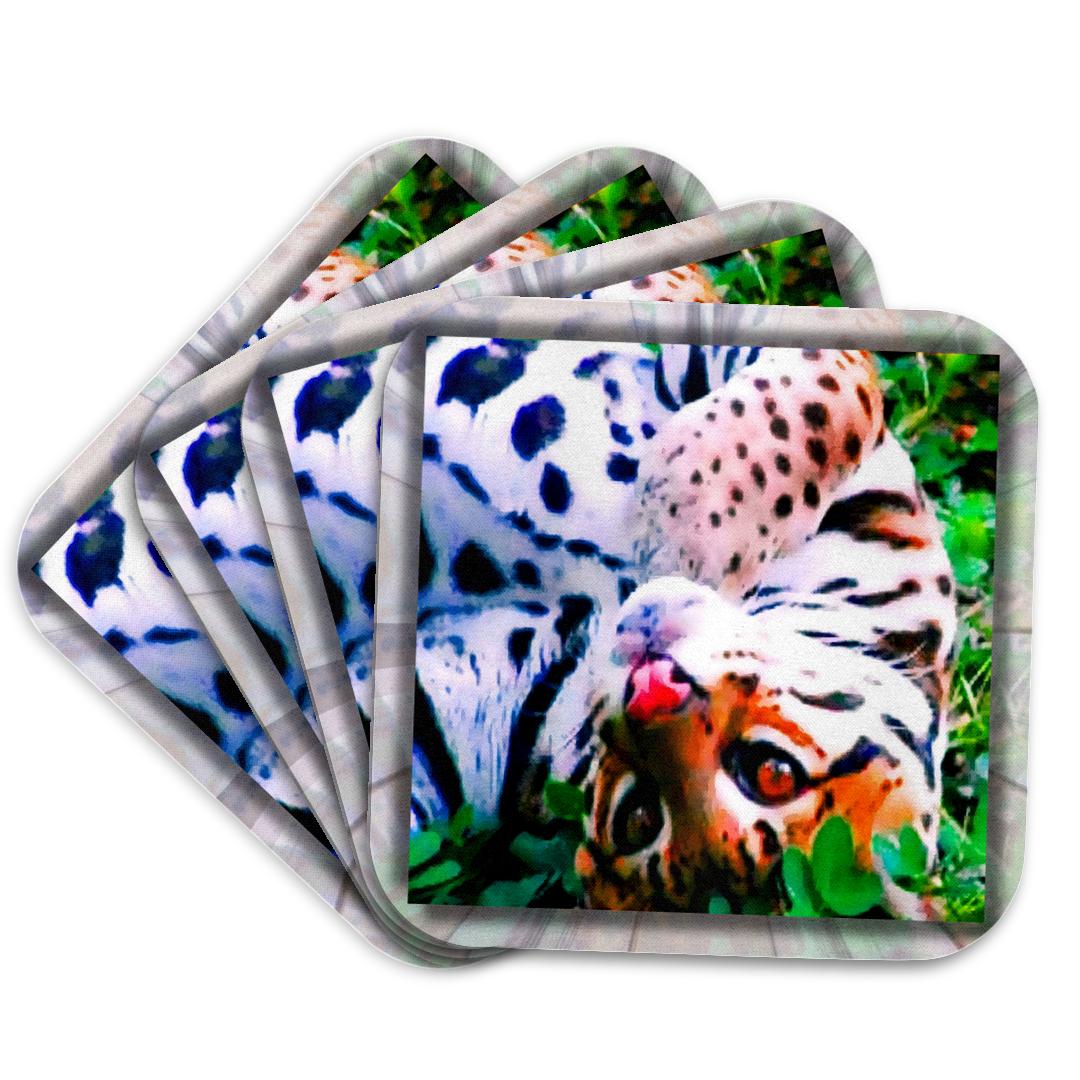 3dRose, Ocelot in the Leaves, Coaster and other Wholesale ocelot for your store trending on Faire.