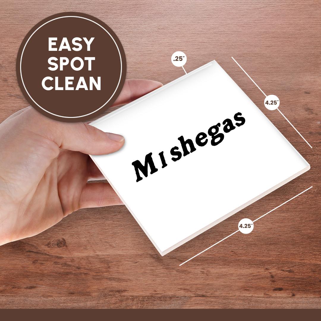 3dRose, Image of Yiddish Word Mishegas For Crazy, Coaster - Picture 14 of 35