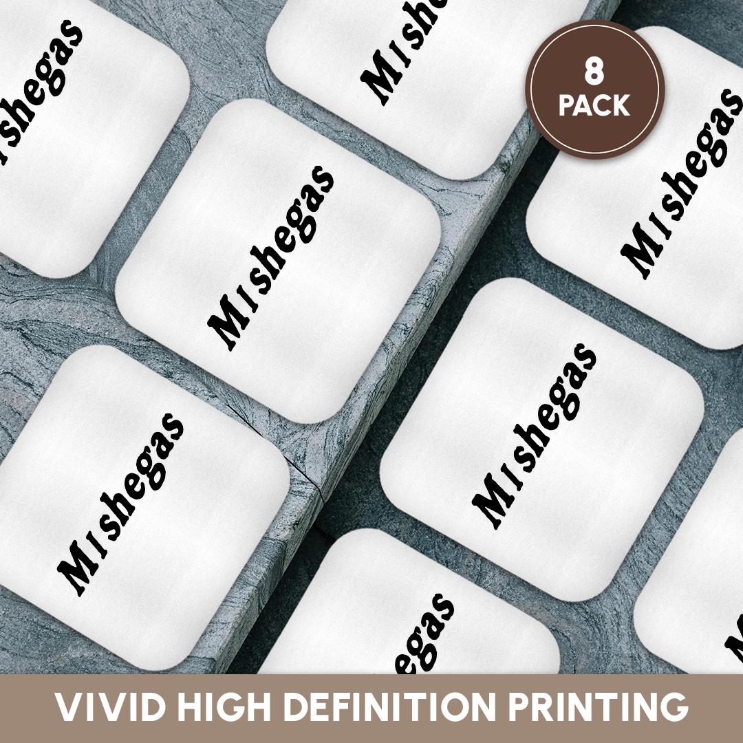 3dRose, Image of Yiddish Word Mishegas For Crazy, Coaster - Picture 27 of 35
