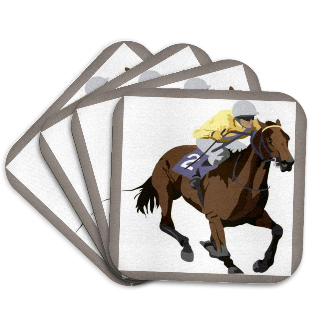 3dRose, Jockey On Horseback, Coaster and other Wholesale jockey for your store trending on Faire.
