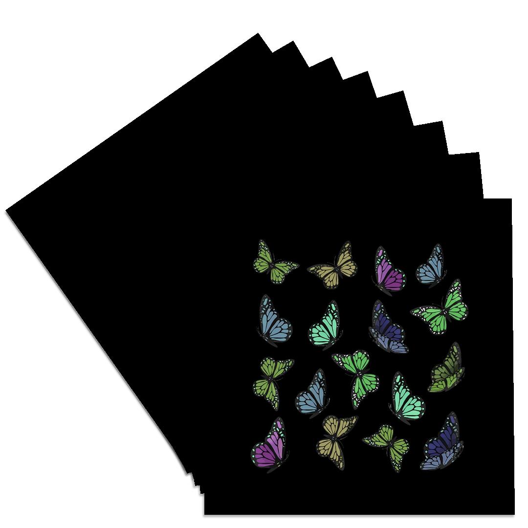 3dRose, Colorful and Cute Butterfly Pattern 2, Coaster - Picture 8 of 35