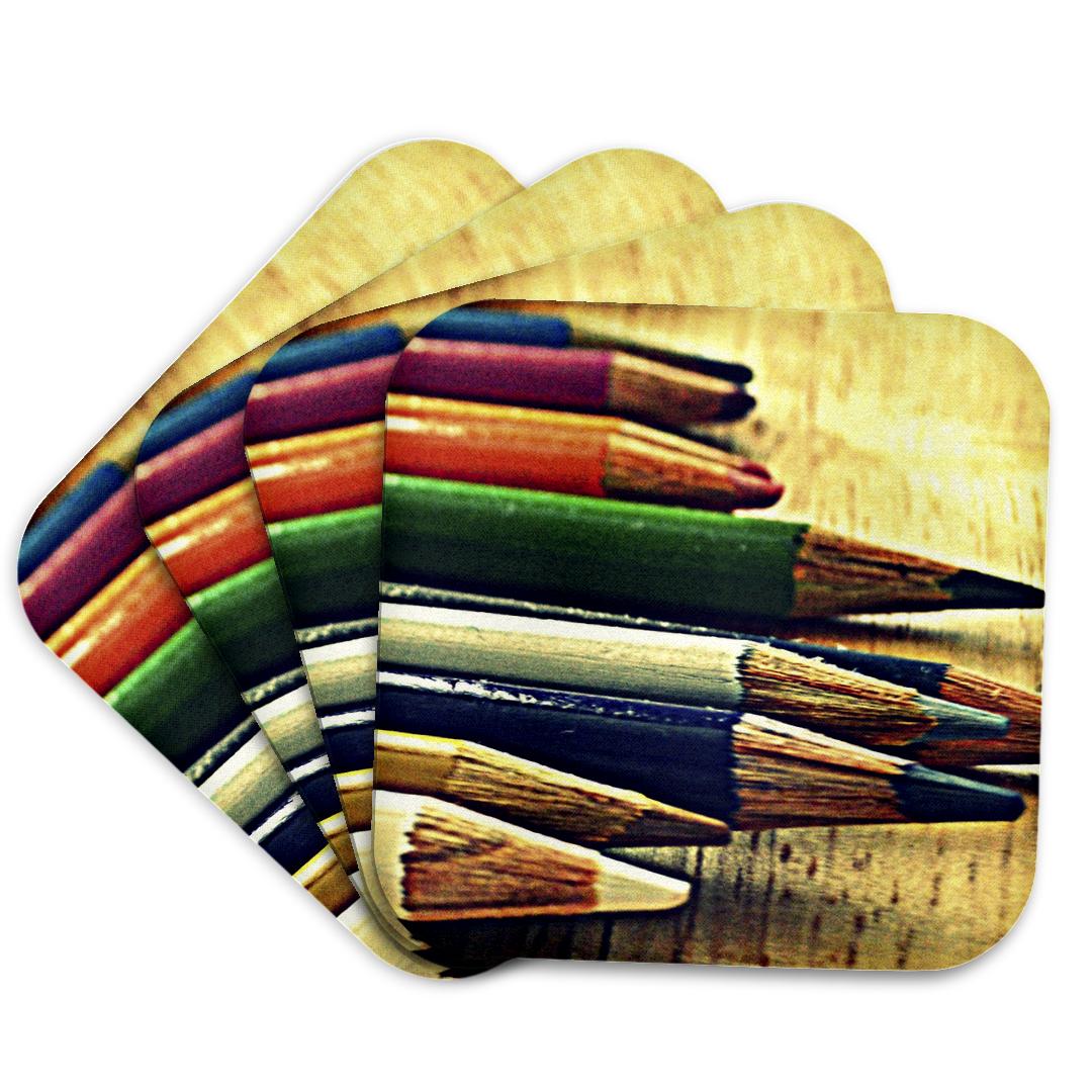 3dRose, School Days- Colored Pencils- Artistic Photography, Coaster and other Wholesale photography school for your store trending on Faire.