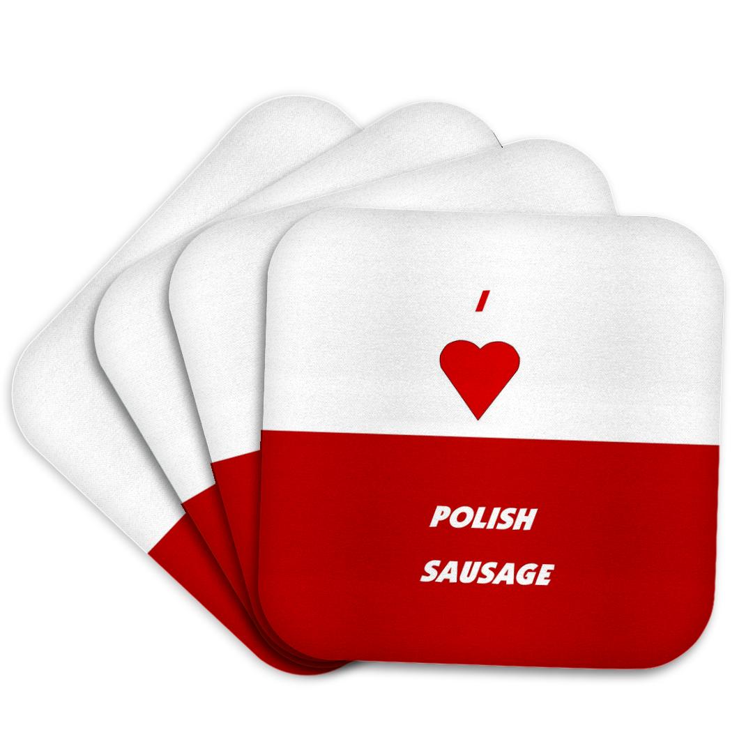 3dRose, I Love Polish Sausage, Coaster and other Wholesale polish sausage for your store trending on Faire.