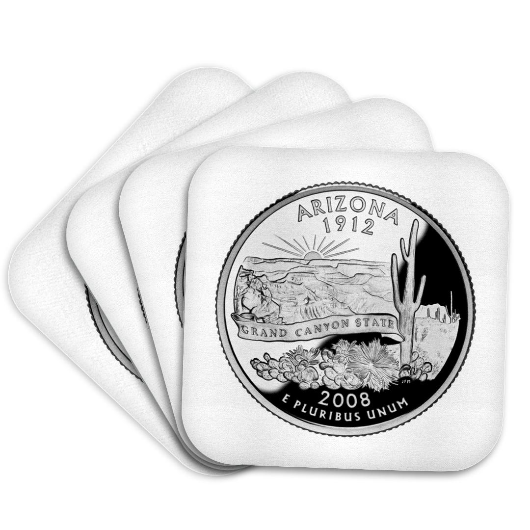 3dRose, Arizona Collectible Quarter, Coaster - Picture 15 of 35