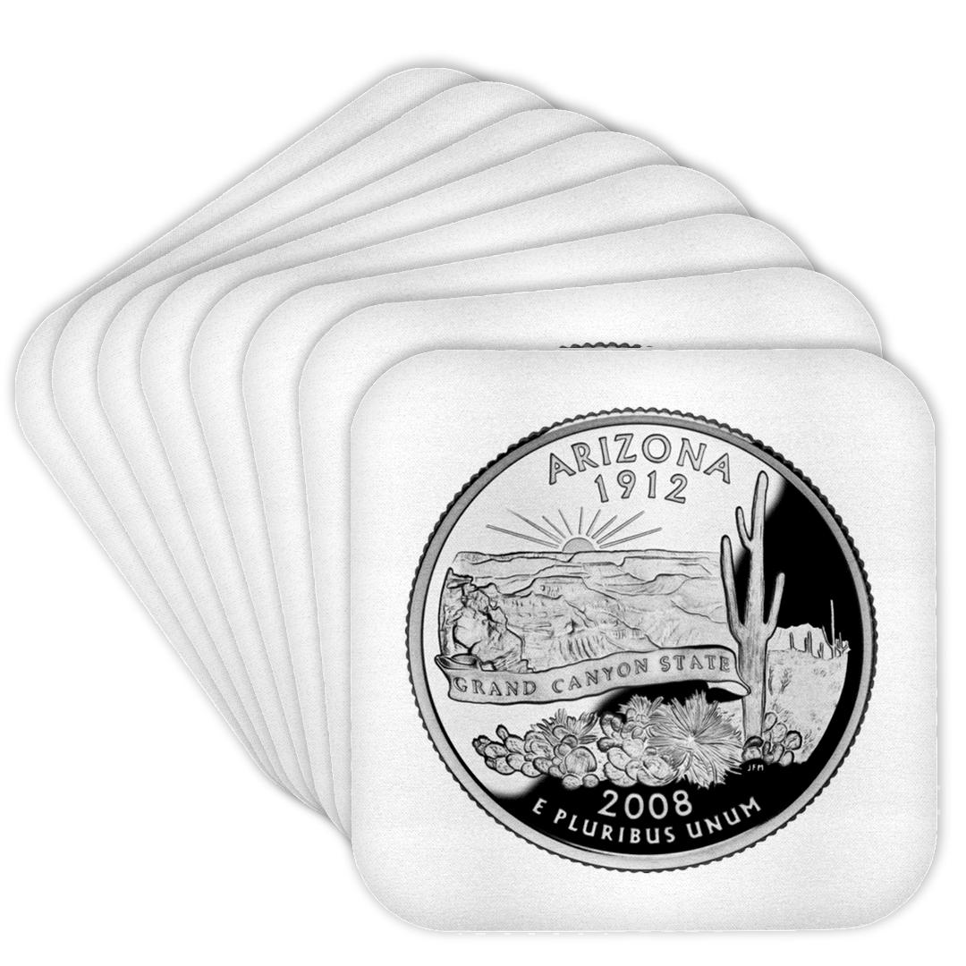 3dRose, Arizona Collectible Quarter, Coaster - Picture 22 of 35