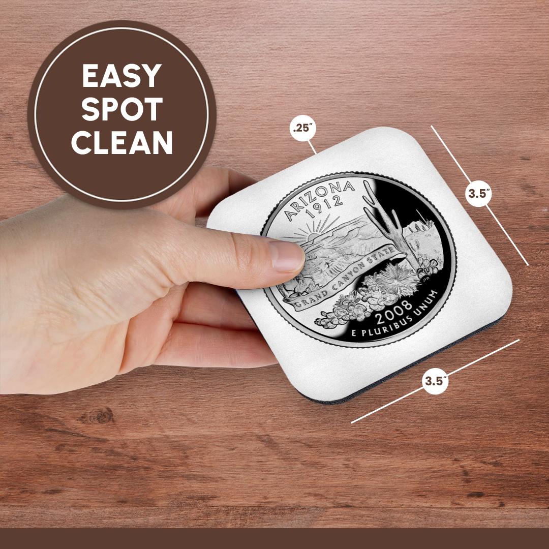 3dRose, Arizona Collectible Quarter, Coaster - Picture 21 of 35