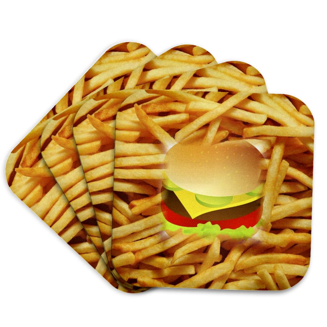 3dRose, Cheeseburger n Fries, Coaster and other Wholesale cheeseburger for your store trending on Faire.