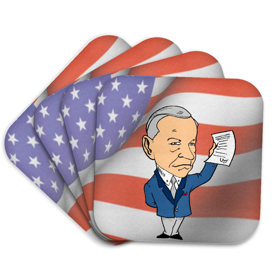 3dRose, President Calvin Coolidge With American Flag , Coaster and other Wholesale calvin for your store trending on Faire.