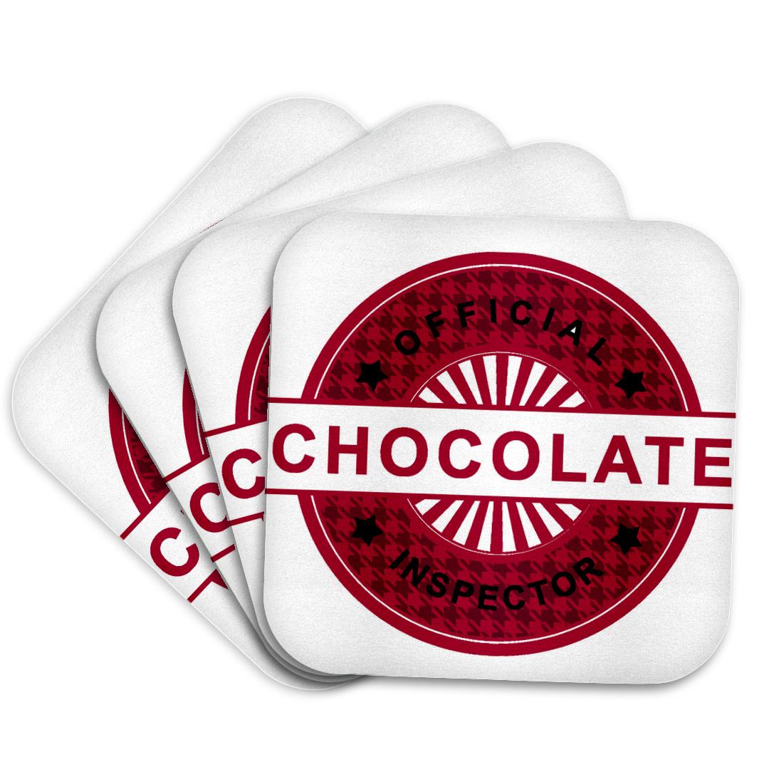 3dRose, Saying - Official Chocolate Inspector - In Red, Coaster and other Wholesale home inspector for your store trending on Faire.