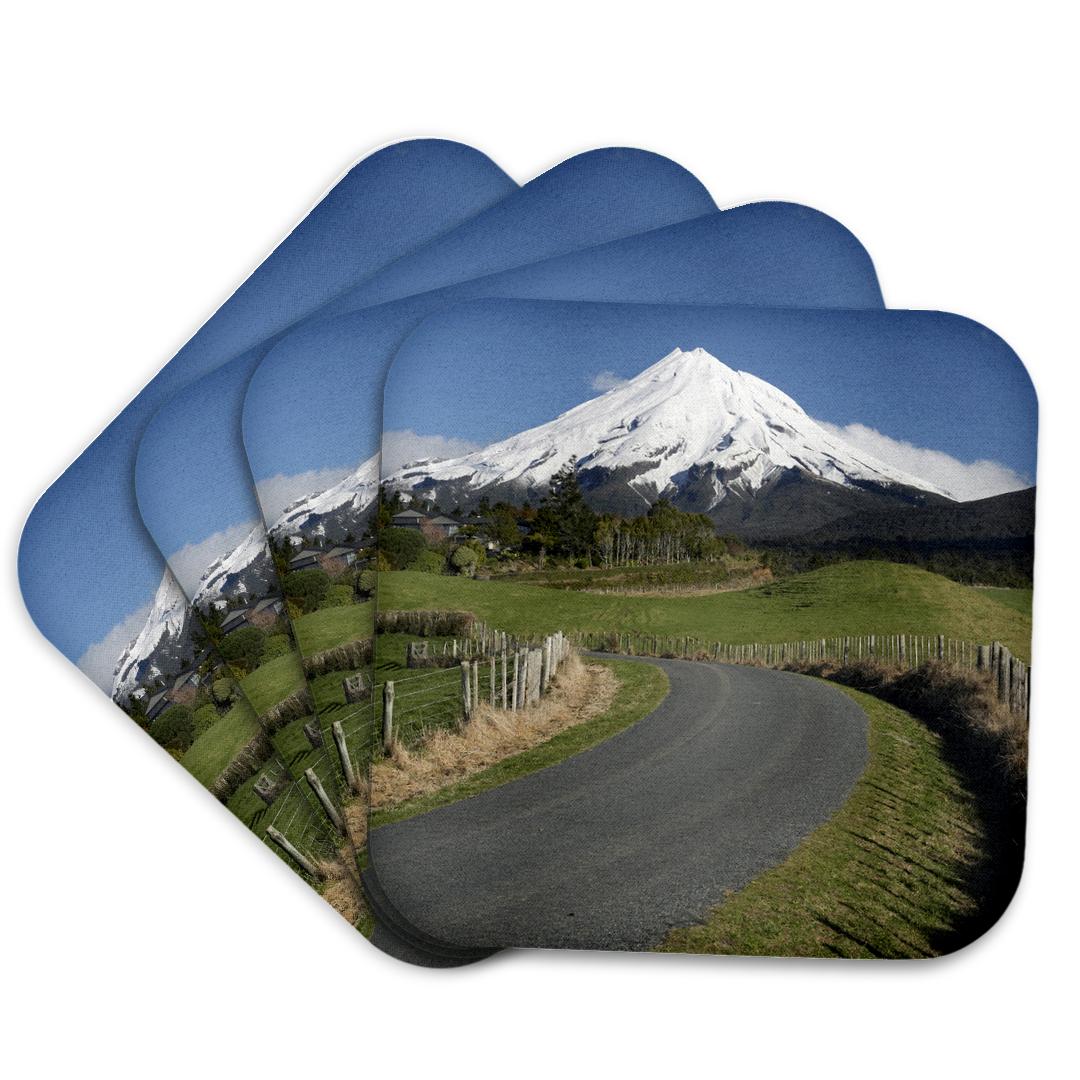 3dRose, Road, Mt Taranaki, Mt Egmont, North Island, New Zealand-AU02 DWA4993 - David Wall, Coaster and other Wholesale egmont for your store trending on Faire.