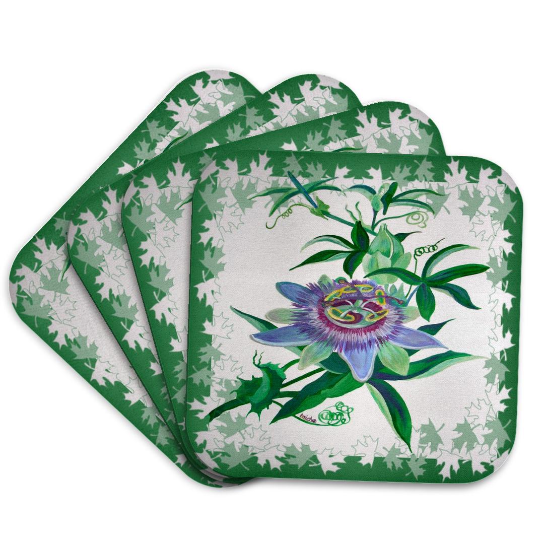 3dRose, Passiflora- flower, passion vine, passion flower, purple, nature, passiflora, decorative, Coaster and other Wholesale passiflora for your store trending on Faire.