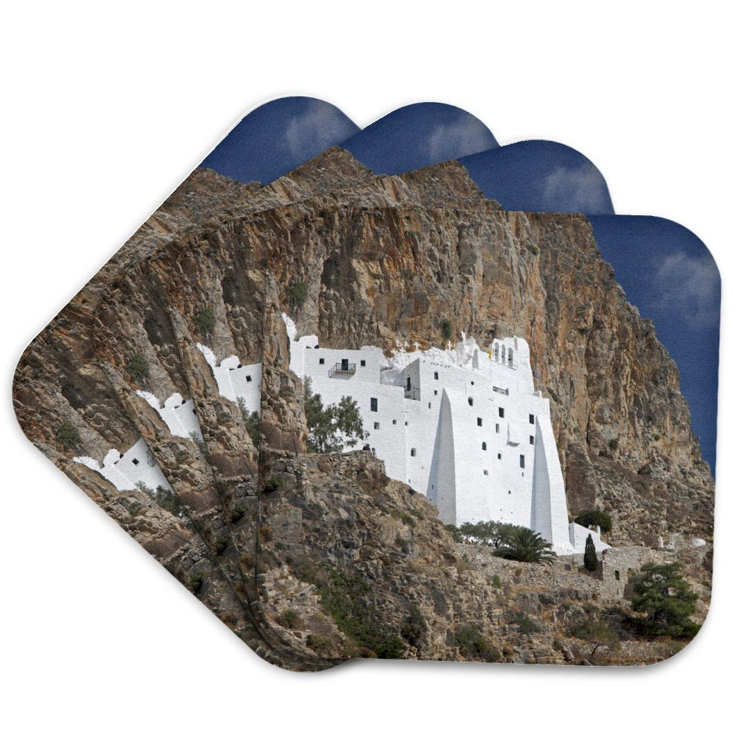 3dRose, Greece, Hozoviotissa Greek Orthodox Monastery - EU12 BJA0234 - Jaynes Gallery, Coaster and other Wholesale monastery for your store trending on Faire.