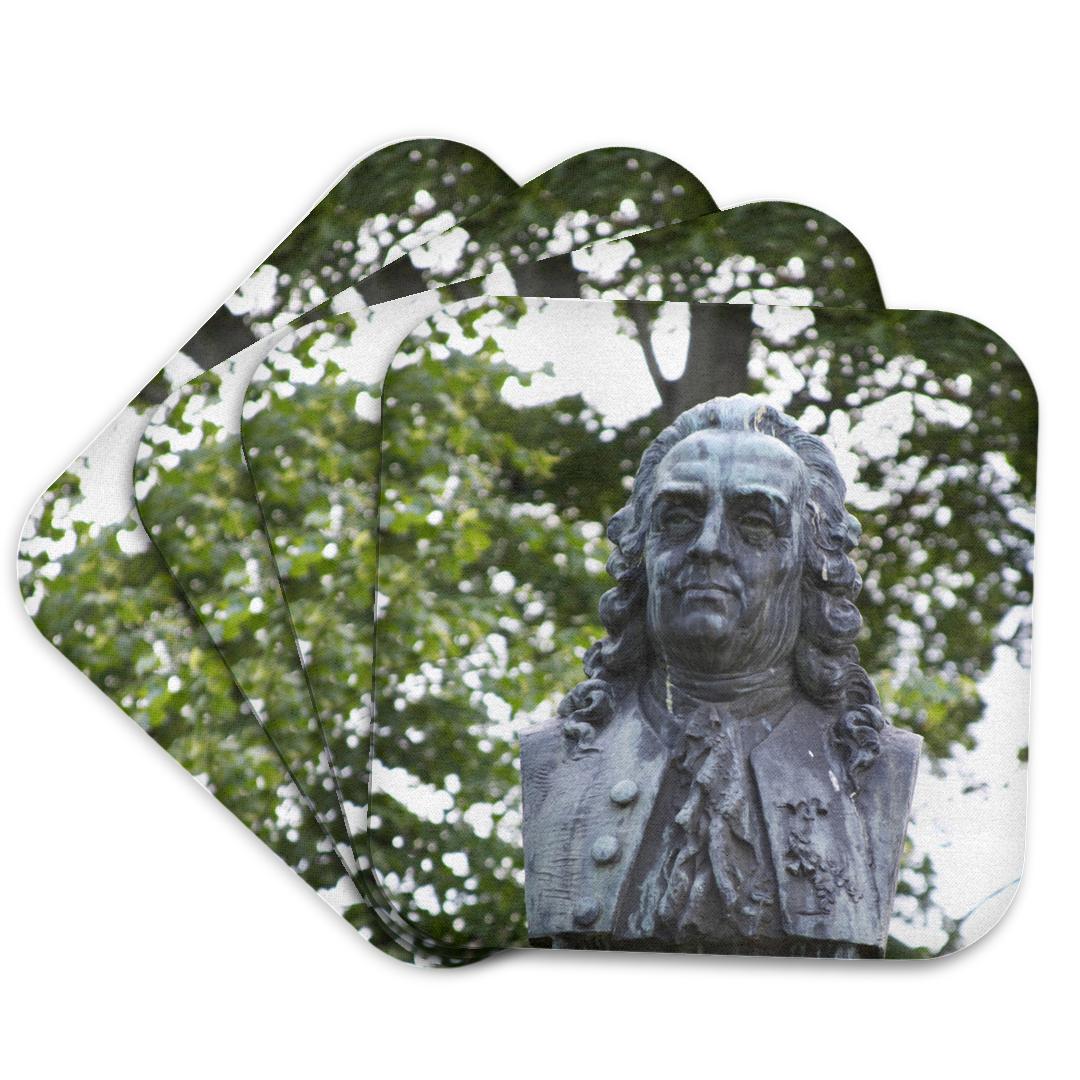 3dRose, Carl von Linne statue, Vaxjo, Smaland, Sweden - EU28 PKA0187 - Per Karlsson, Coaster and other Wholesale linne for your store trending on Faire.