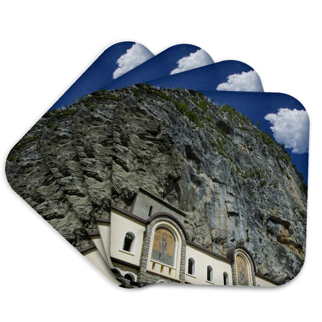 3dRose, Montenegro, Ostrog Monastery, mountain - EU47 WBI0167 - Walter Bibikow, Coaster and other Wholesale monastery for your store trending on Faire.