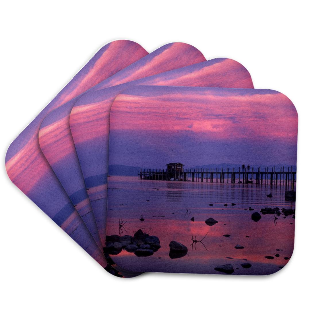 3dRose, California. Lake Tahoe, Sunset - US05 LHO0031 - Lisa Hoffner, Coaster and other Wholesale tahiti for your store trending on Faire.