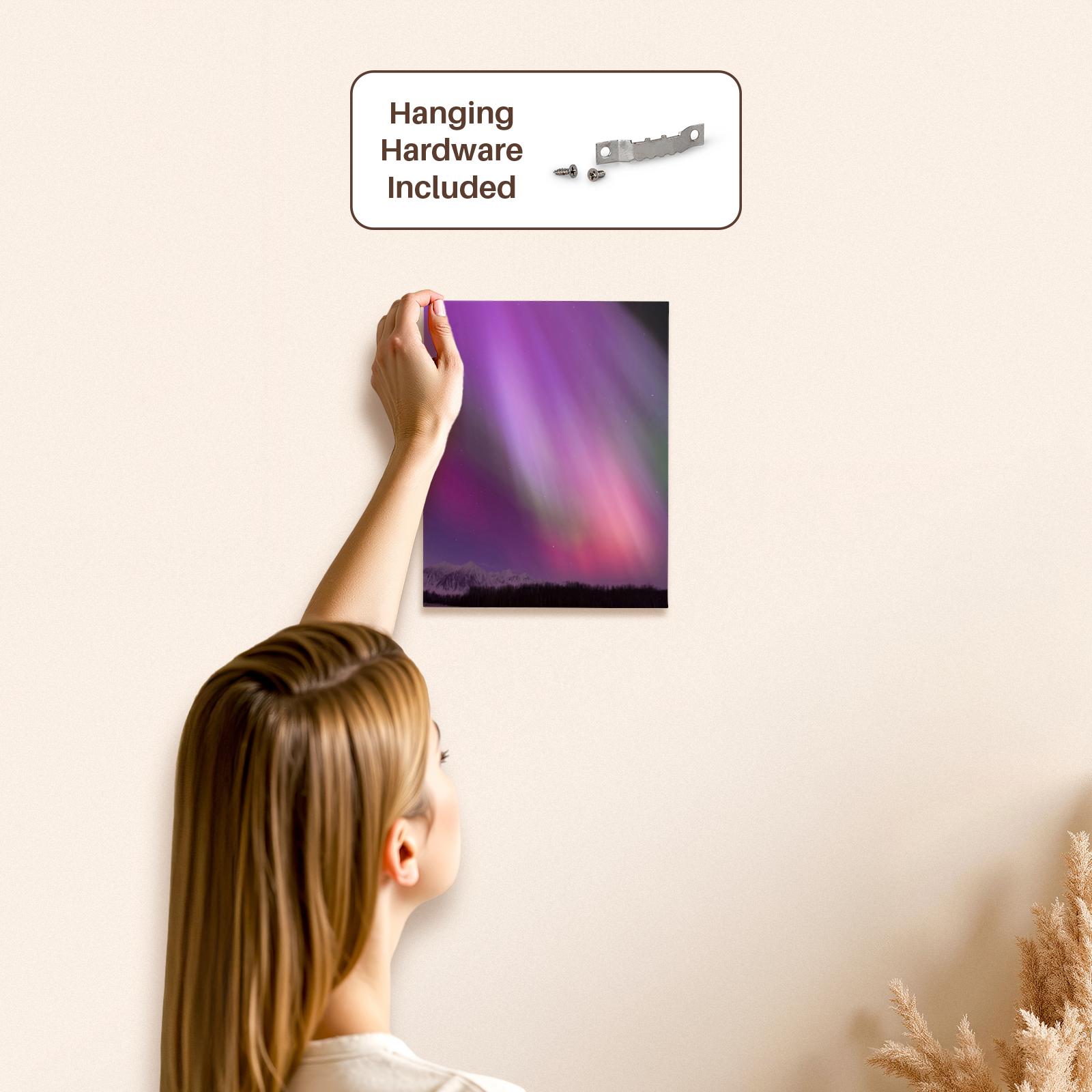 Aurora boreal, auroras boreales, Wrangell, Alaska, envoltura de lona de grado museo - Imagen 19 de 21