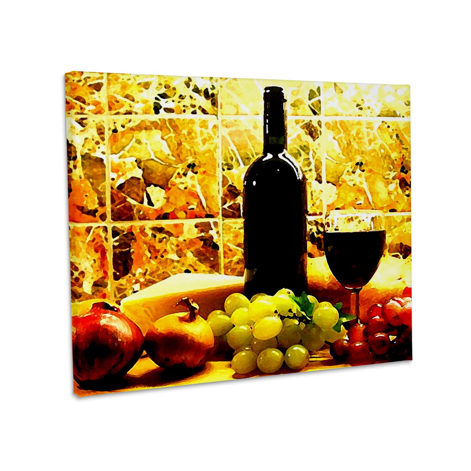 3dRose, Wijn Brood Kaas Druiven, Museumkwaliteit Canvasdoek voor wholesale door 3dRose