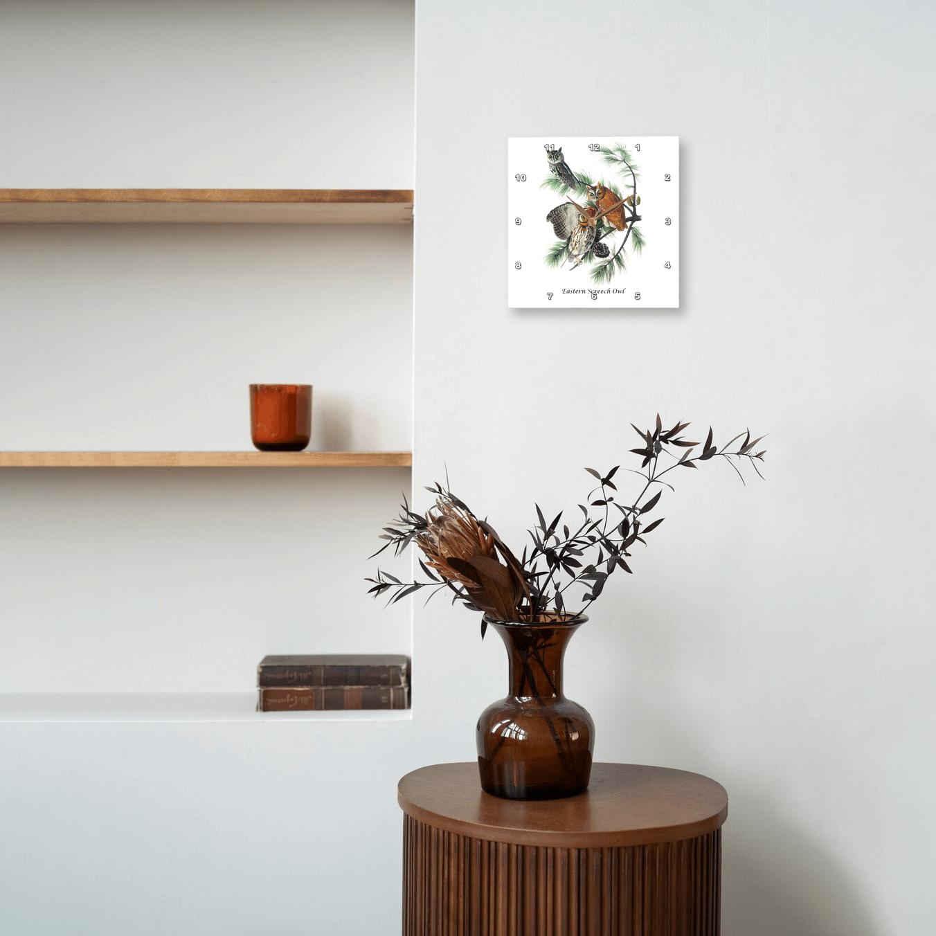 3dRose, Eastern Screech Owl by John James Audubon, Wall Clock - Picture 14 of 28
