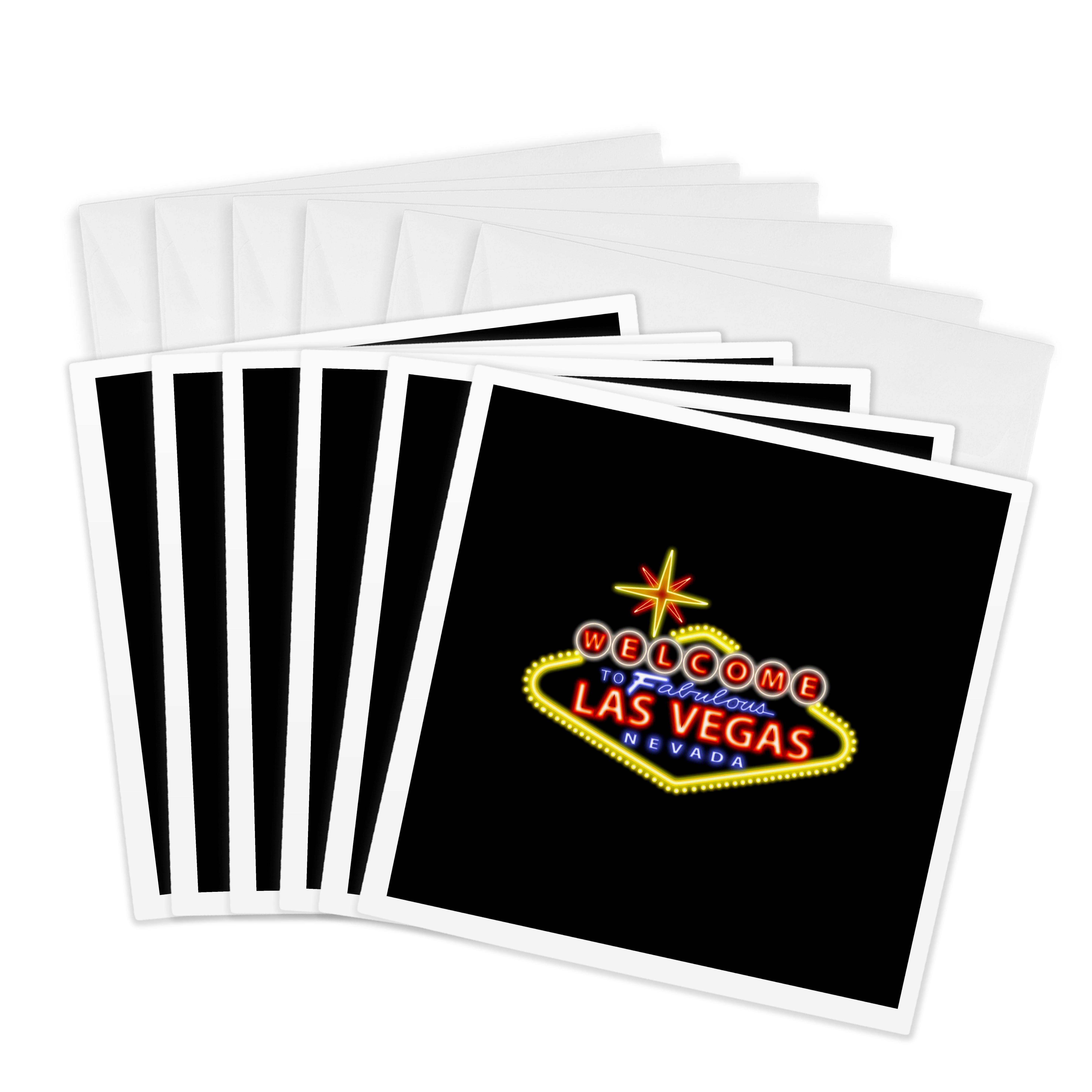 3dRose, Welcome to fabulous Las Vegas Nevada, Greeting Card - Picture 7 of 26