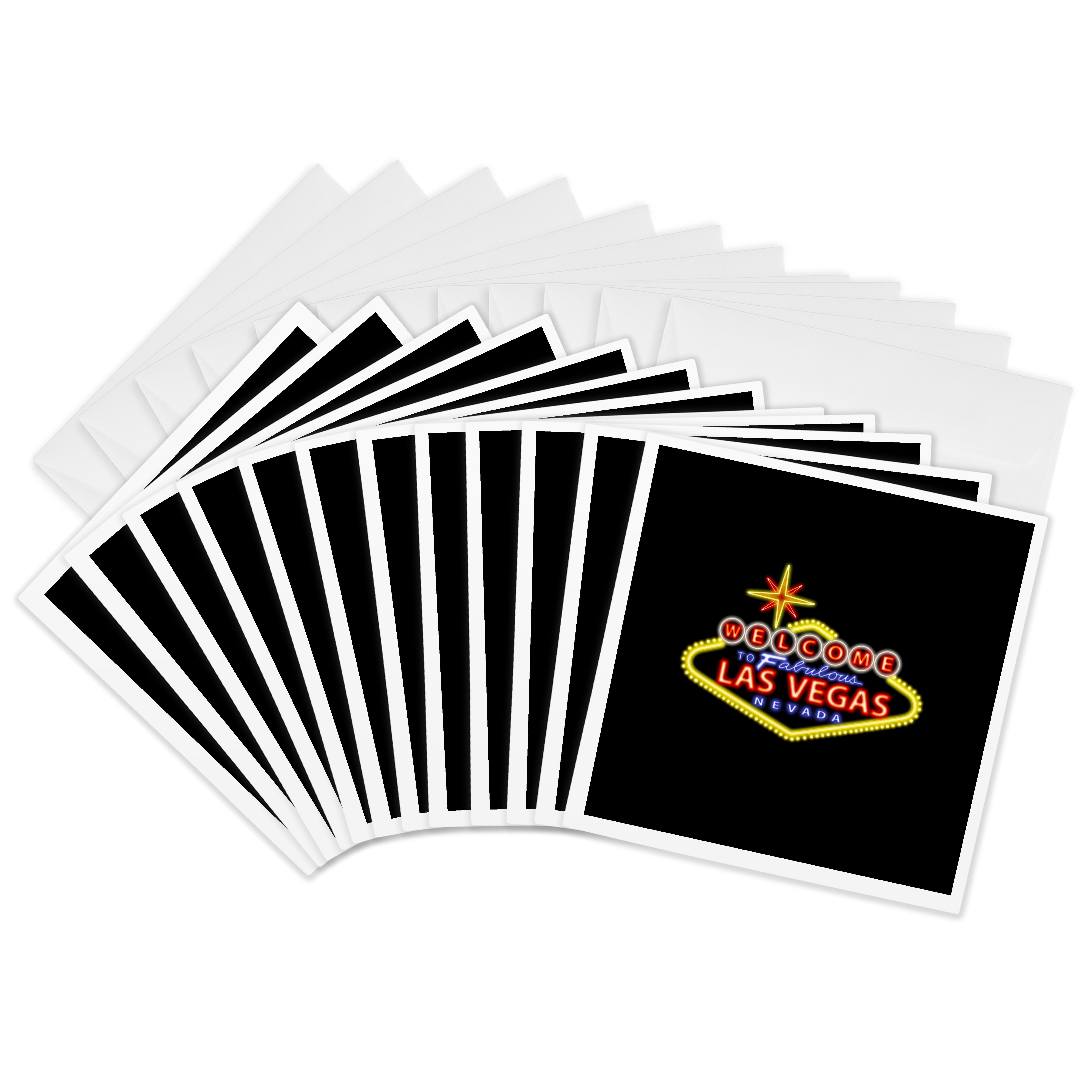 3dRose, Welcome to fabulous Las Vegas Nevada, Greeting Card - Picture 14 of 26